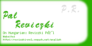 pal reviczki business card